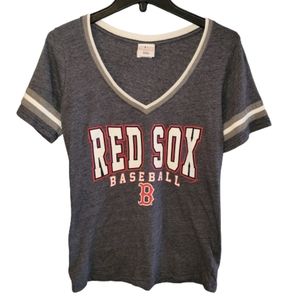 Boston Red Sox baseball v neck ladies tee shirt